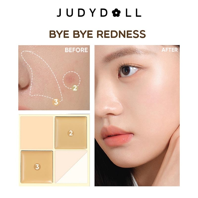 Judydoll Traceless Cloud-Touch Concealer Palette #02 Fair 6g