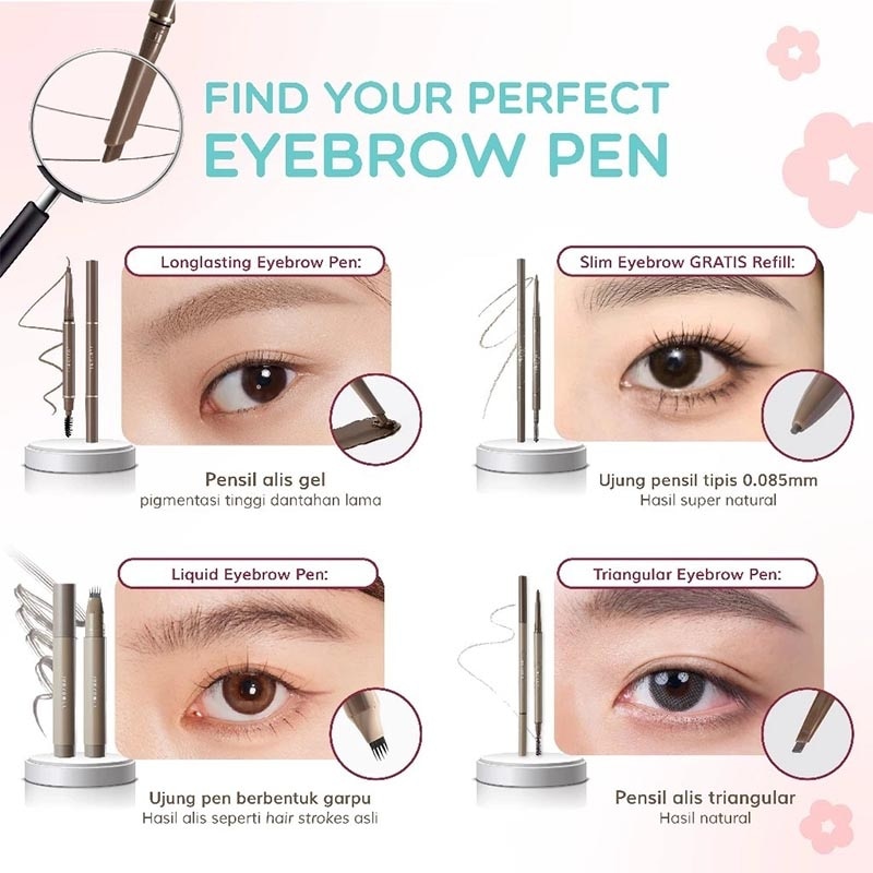 Judydoll Liquid Eyebrow Pen #02 Dark Brown 1.8ml