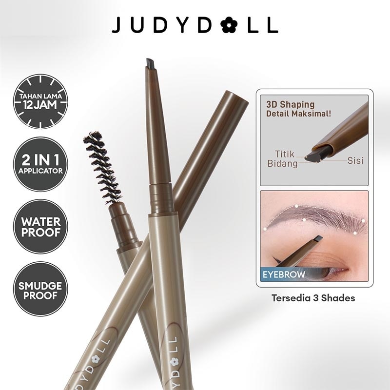 Judydoll Triangular Eyebrow Pencil #01 Grey Brown 0.08g