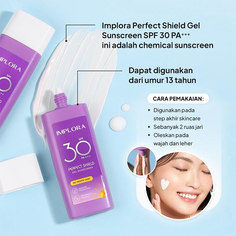 Implora Perfect Shield Gel Sunscreen SPF 30 PA +++ 50ml