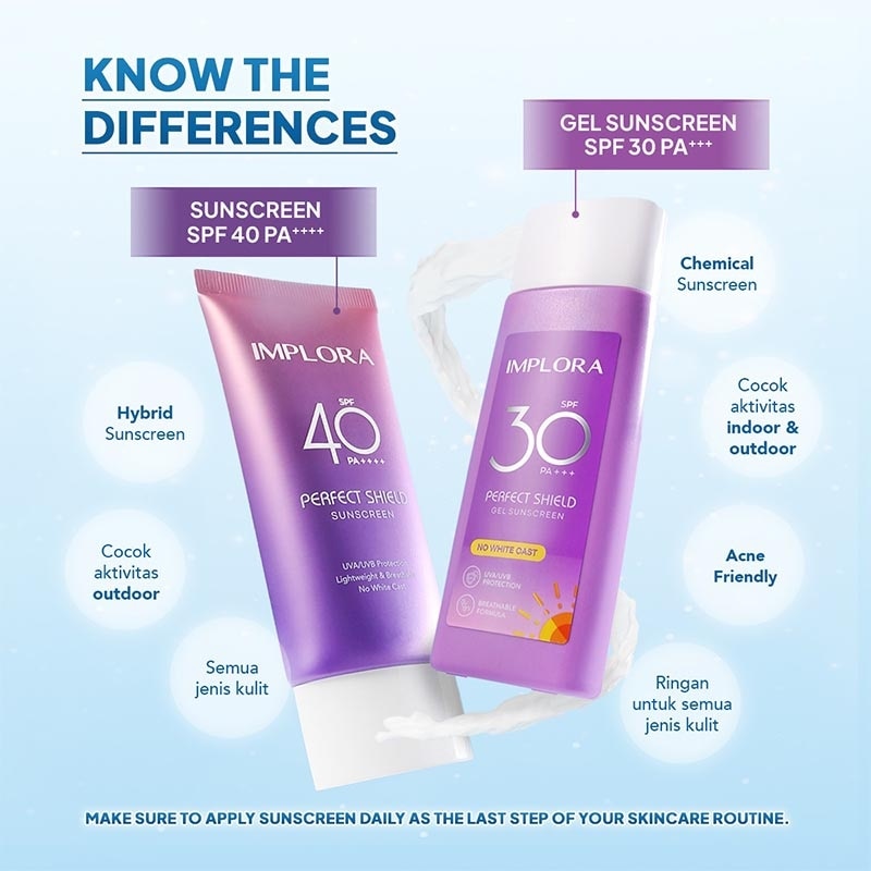 Implora Perfect Shield Gel Sunscreen SPF 30 PA +++ 50ml