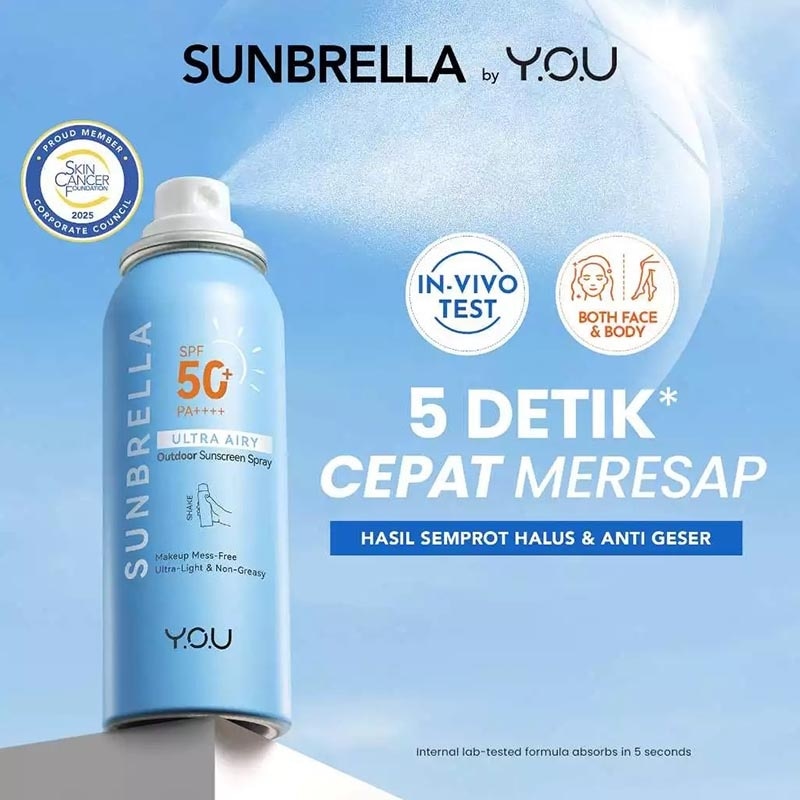 Y.O.U Sunbrella Ultra Airy Outdoor Sunscreen Spray 50ml