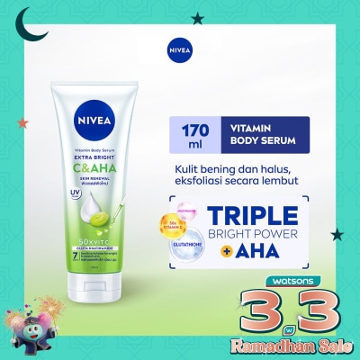 NIVEA Nivea Body Serum Extra Bright C&AHA Skin Renewal 170ml