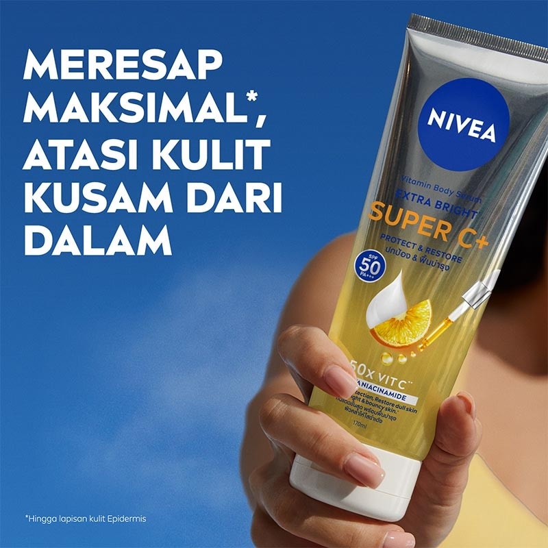 Nivea Body Serum Extra Bright Super C+ SPF 50+ PA+++ 170ml