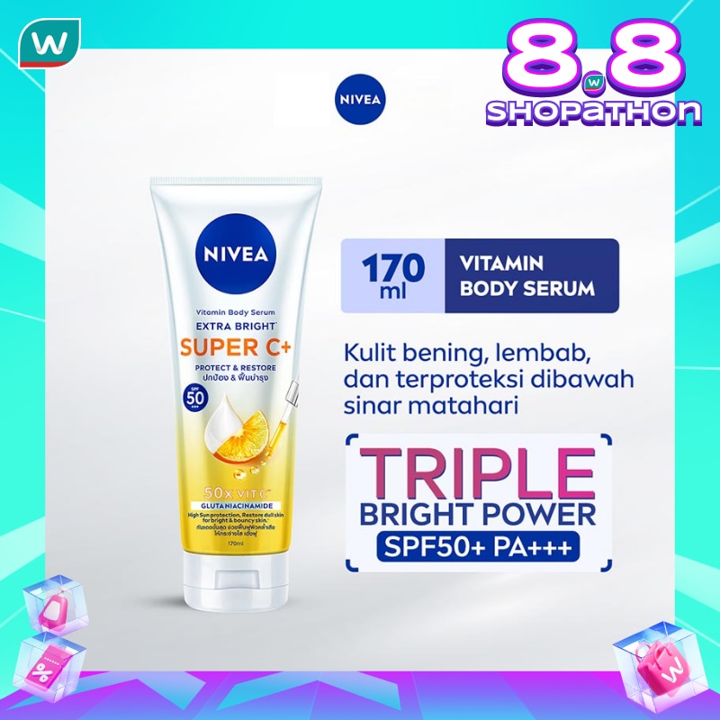 Nivea Body Serum Extra Bright Super C+ SPF 50+ PA+++ 170ml