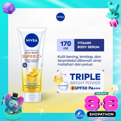 NIVEA - Nivea Body Serum Extra Bright Super C+ SPF 50+ PA+++ 170ml image