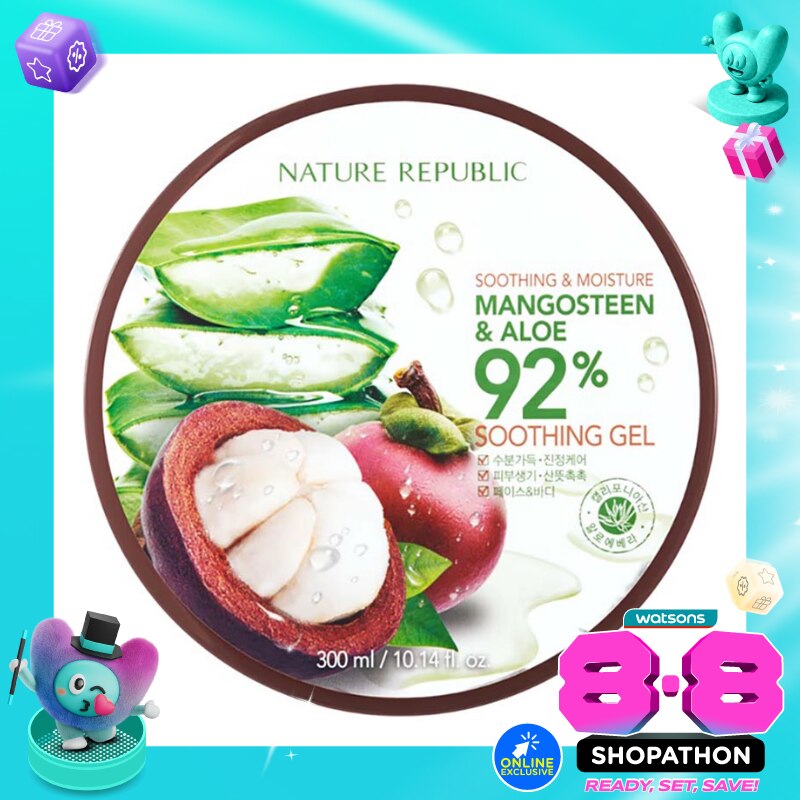 Nature Republic Soothing & Moisture Mangosteen Aloe 92% Soothing Gel 300ml image