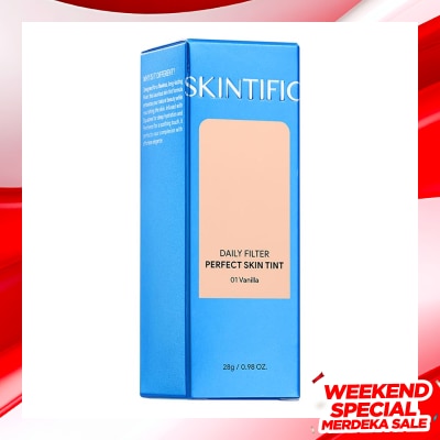 SKINTIFIC Skintific Daily Filter Perfect Skin Tint 01 Vanilla 28g
