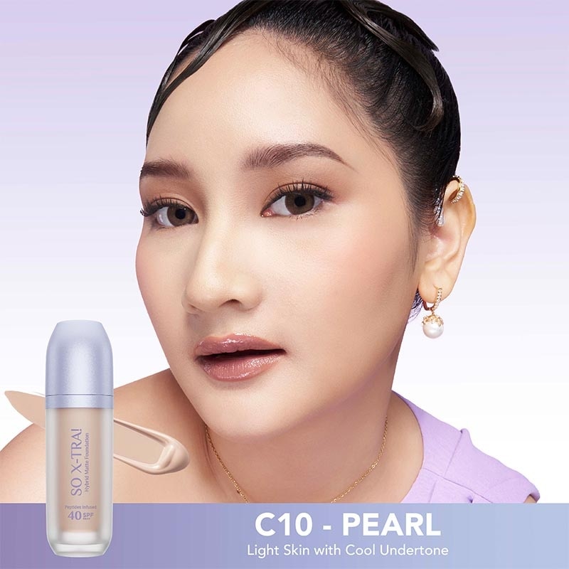 So X-TRA! Hybrid Matte Foundation Peptides Infused SPF 40 PA++ C10 - Pearl 38ml