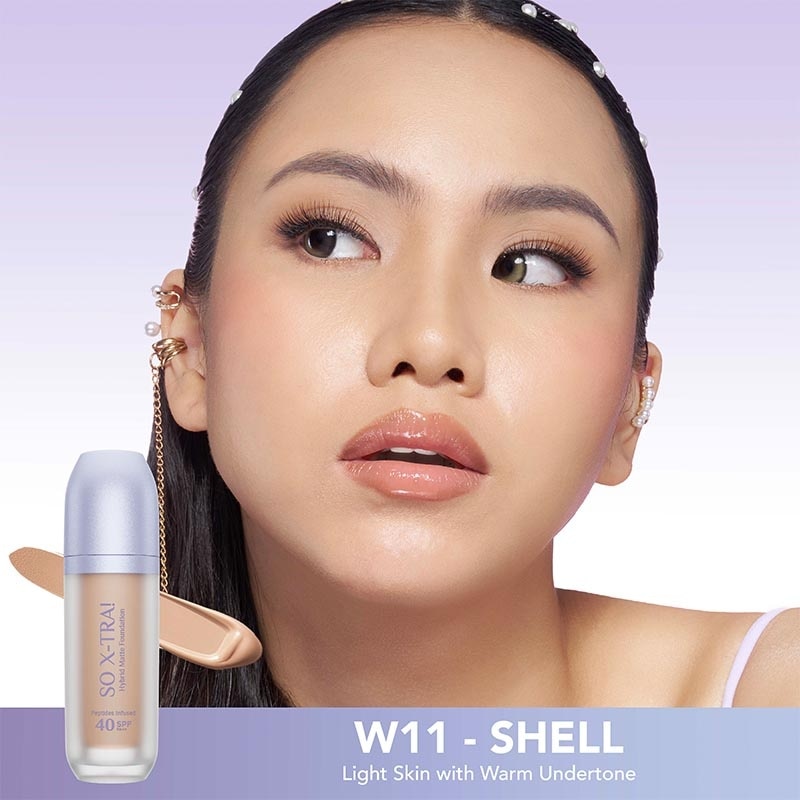 So X-TRA! Hybrid Matte Foundation Peptides Infused SPF 40 PA++ W11 - Shell 38ml