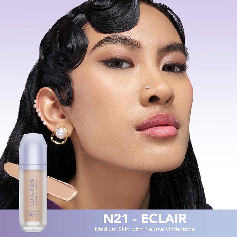 So X-TRA! Hybrid Matte Foundation Peptides Infused SPF 40 PA++ N21 - Eclair 38ml