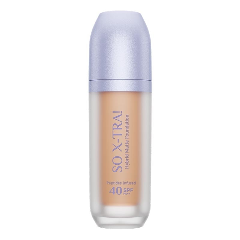 So X TRA! Hybrid Matte Foundation Peptides Infused SPF 40 PA++ W21 Latte 38ml image