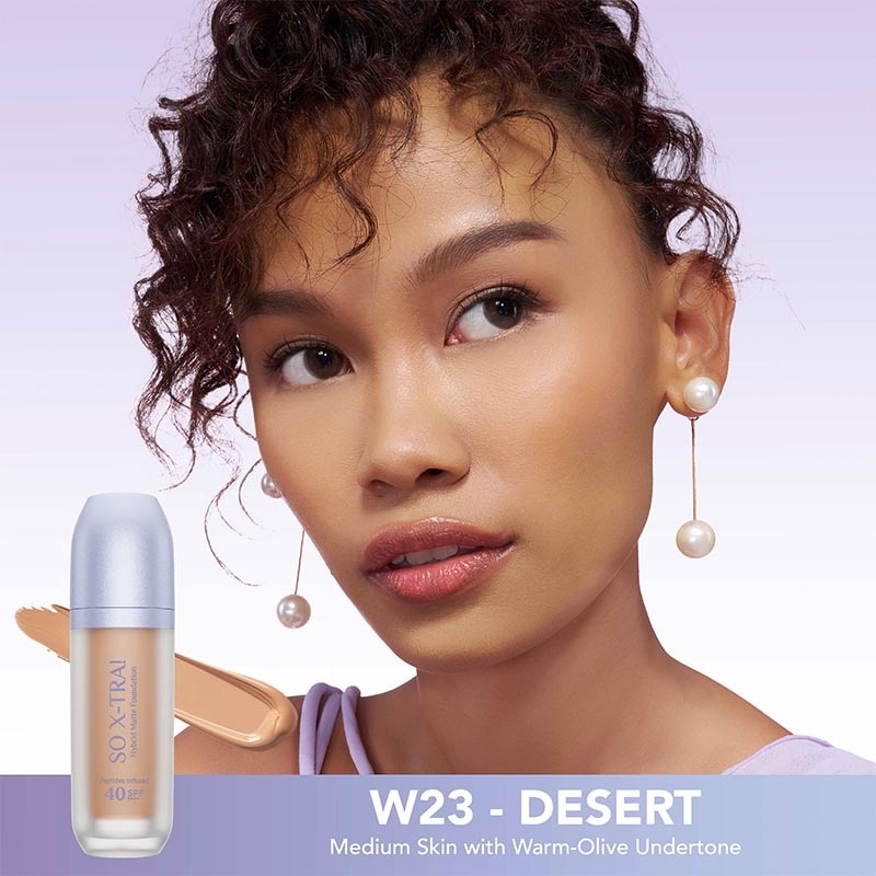 So X TRA! Hybrid Matte Foundation Peptides Infused SPF 40 PA++ W23 Desert 38ml image