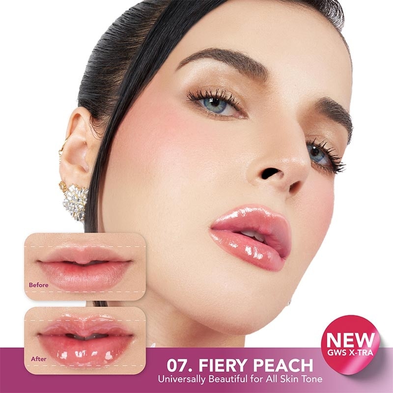 G.W.S (Gleaming, Wonderful, Shiny) Plump Gloss 07 Fiery Peach 6g