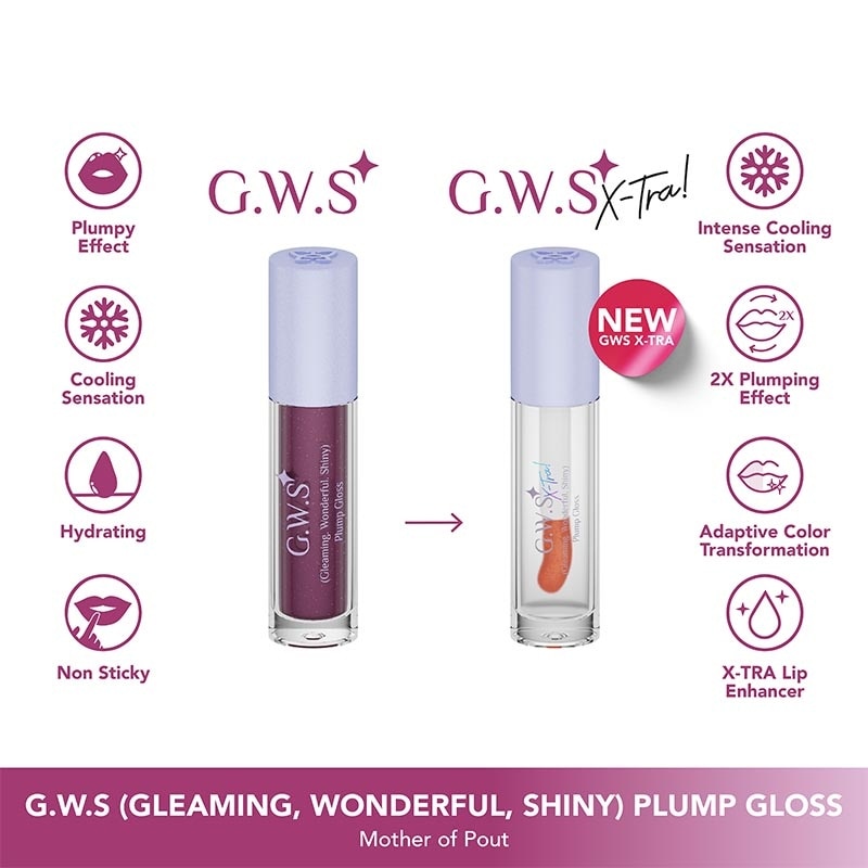 G.W.S (Gleaming, Wonderful, Shiny) Plump Gloss 07 Fiery Peach 6g