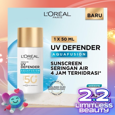 L'OREAL UV Defender Aquafusion Daily Water Gel Sunscreen SPF50+ PA++++ 50ml