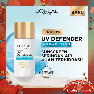 L'OREAL UV Defender Aquafusion Daily Water Gel Sunscreen SPF50+ PA++++ 50ml