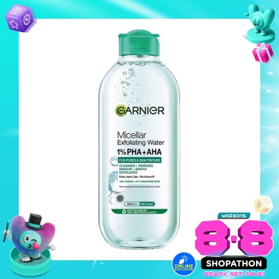 GARNIER - Micellar Peeling Water 1% AHA + PHA 400ml image