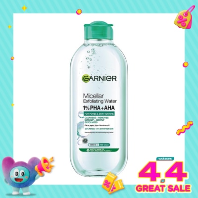 GARNIER - Micellar Peeling Water 1% AHA + PHA 400ml