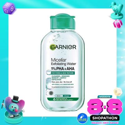 GARNIER - Micellar Peeling Water 1% AHA + PHA 125ml image