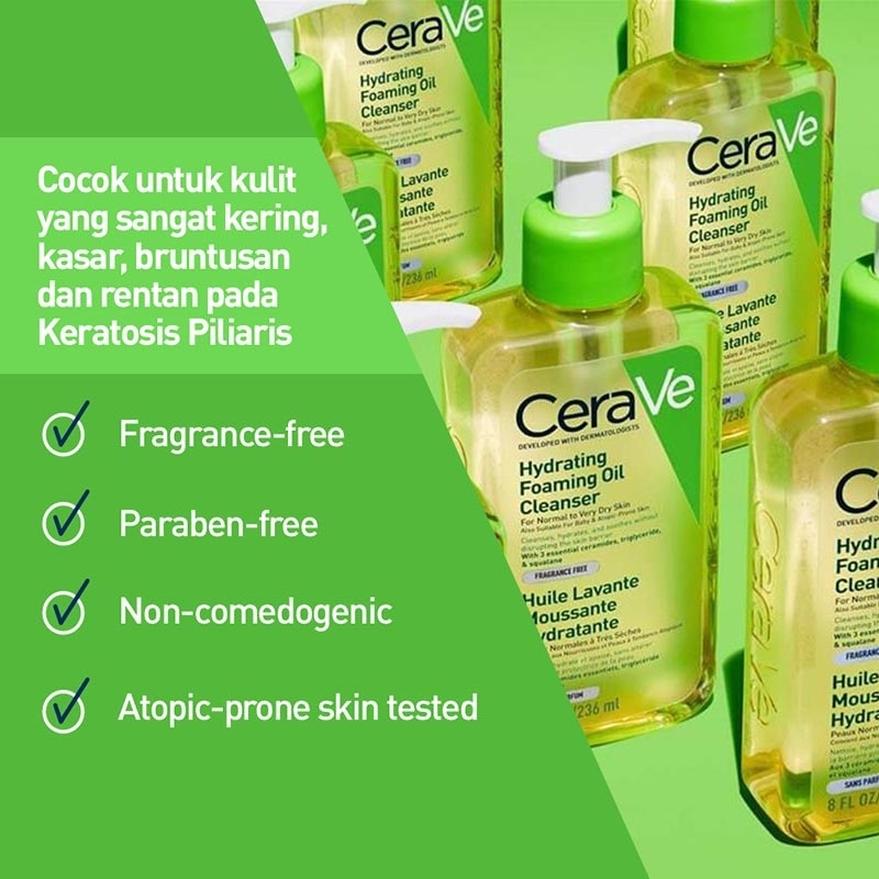CeraVe Hydrating Foaming Oil Facial Cleanser 236ml