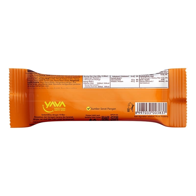 YA'Bar Peanut Caramel 28g image