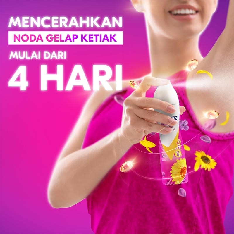 Women Antiperspirant Aerosol Deodorant Spray Advanced Brightening 135ml