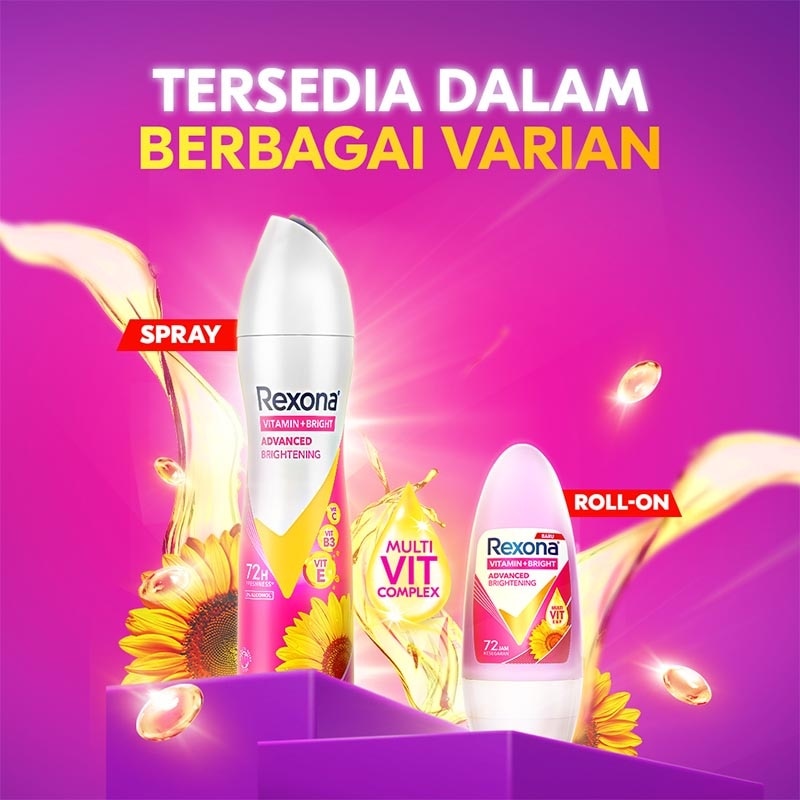 Women Antiperspirant Aerosol Deodorant Spray Advanced Brightening 135ml