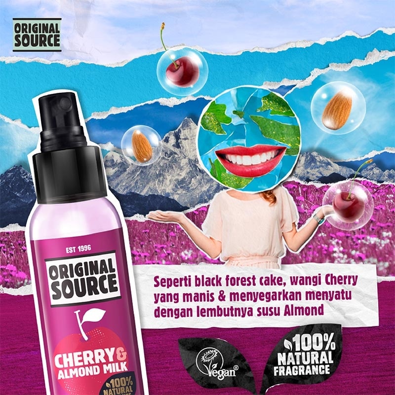 [Twinpack] Original Source Body Mist - Cherry & Almond 100ml