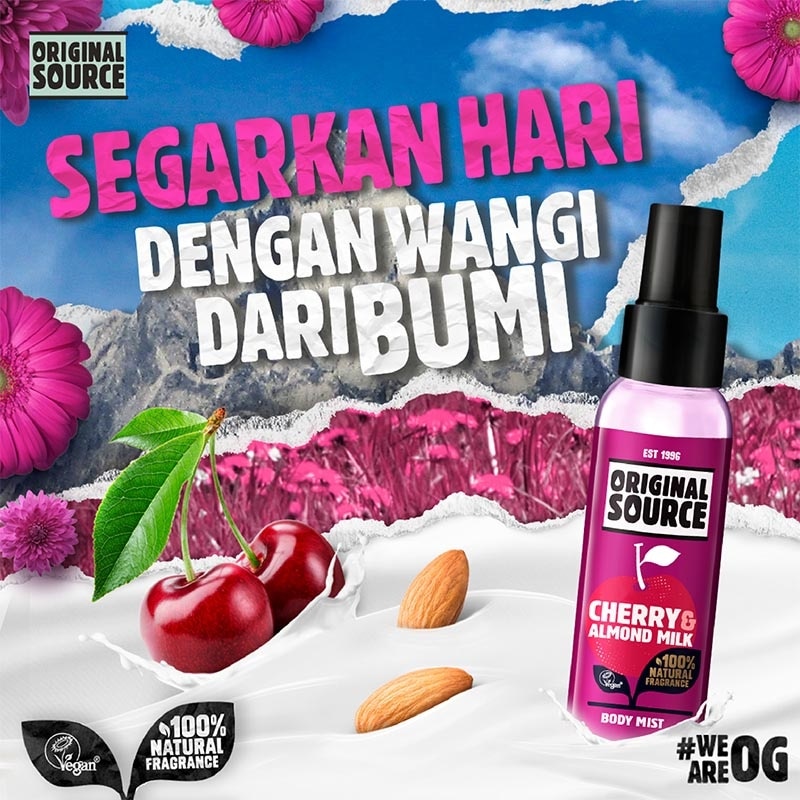 [Twinpack] Original Source Body Mist - Cherry & Almond 100ml