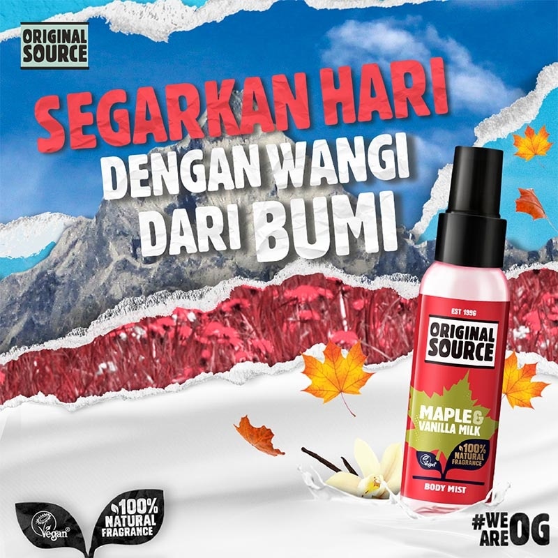 [Twinpack] Original Source Body Mist - Maple & Vanilla 100ml