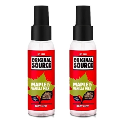 ORIGINAL SOURCE [Twinpack] Original Source Body Mist - Maple & Vanilla 100ml