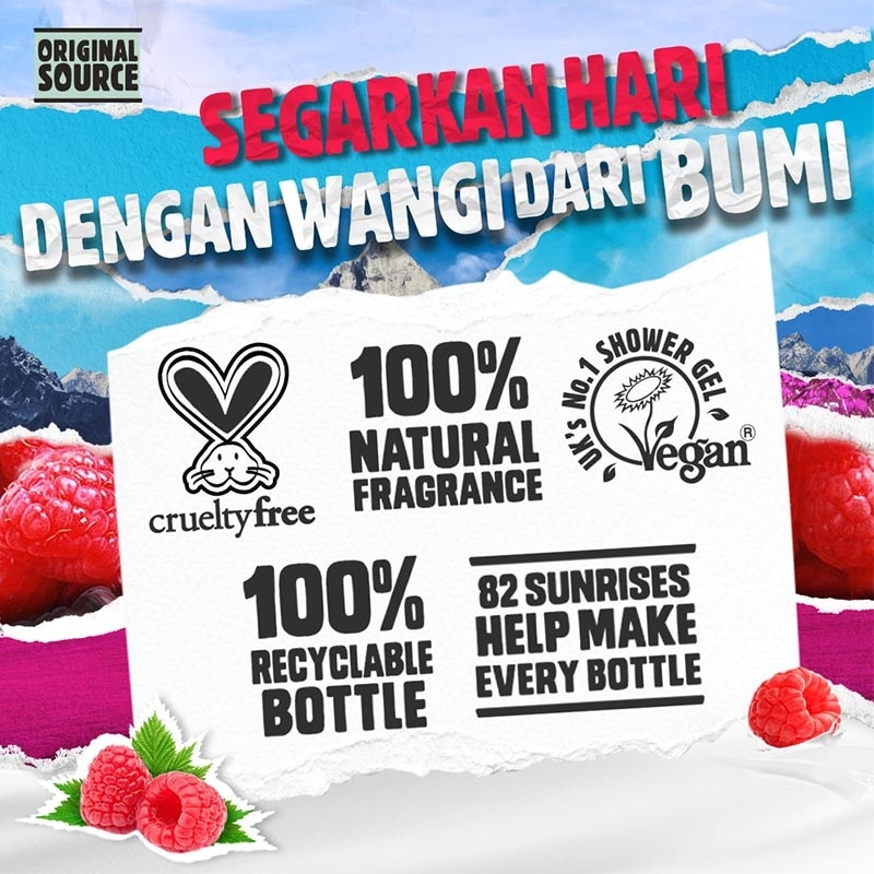 [Twinpack] Original Source Body Mist - Vanilla Raspberry 100ml
