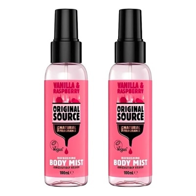 ORIGINAL SOURCE [Twinpack] Original Source Body Mist - Vanilla Raspberry 100ml