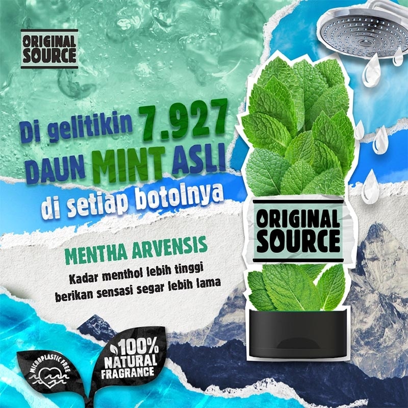 [Twinpack] Original Source Body Wash - Mint & Tea Tree 250ml