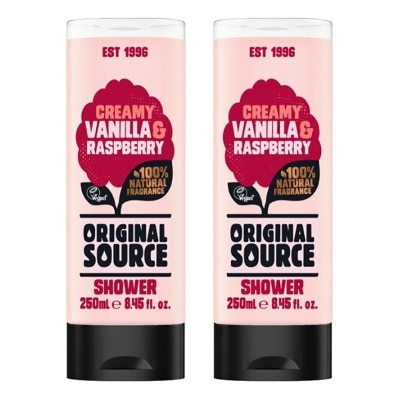 ORIGINAL SOURCE [Twinpack] Original Source Body Wash - Vanilla & Raspberry 250ml