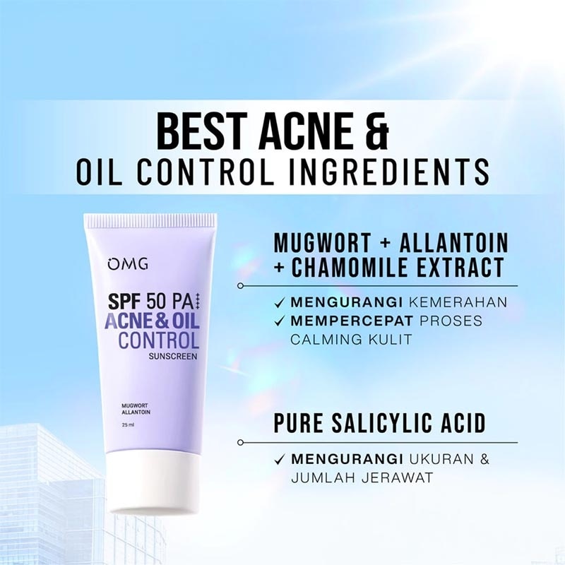 Acne & Oil Control UV Barrier Sunscreen SPF50 PA++++ 25ml