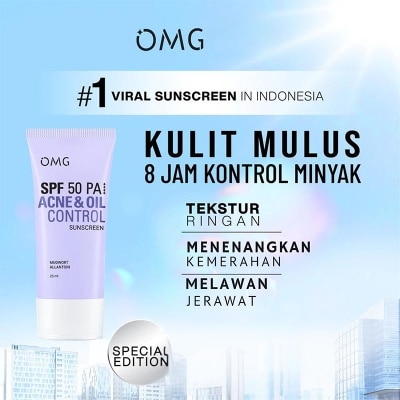 OMG - Acne & Oil Control UV Barrier Sunscreen SPF50 PA++++ 25ml image