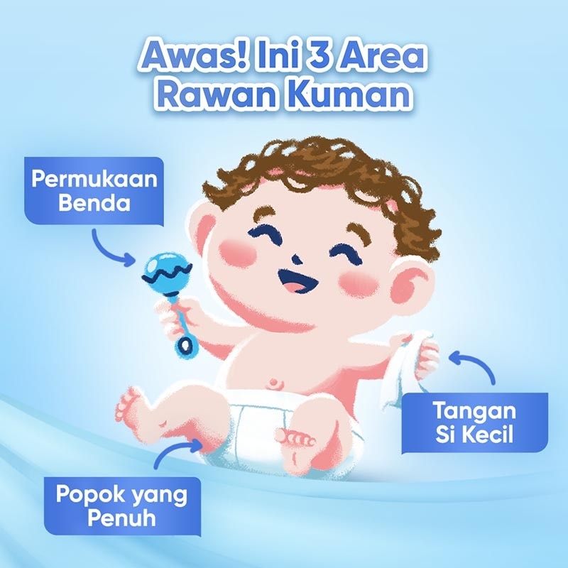 Twin Pack Baby Wipes Mild & Gentle 45'S X 3