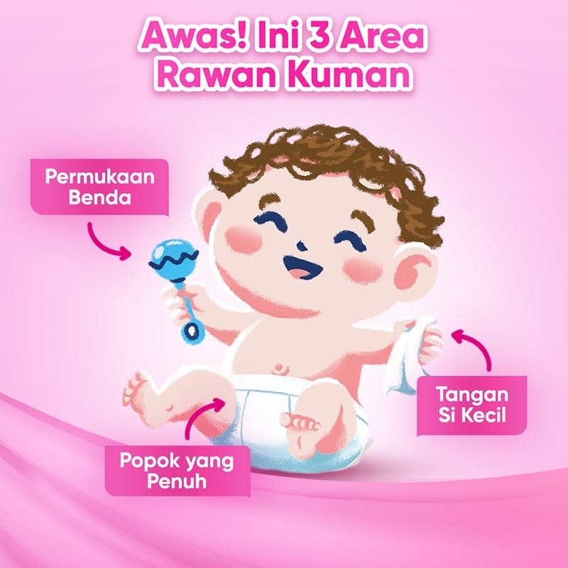 [Twinpack] Cussons Baby Wipes Soft & Smooth 45'S X 3