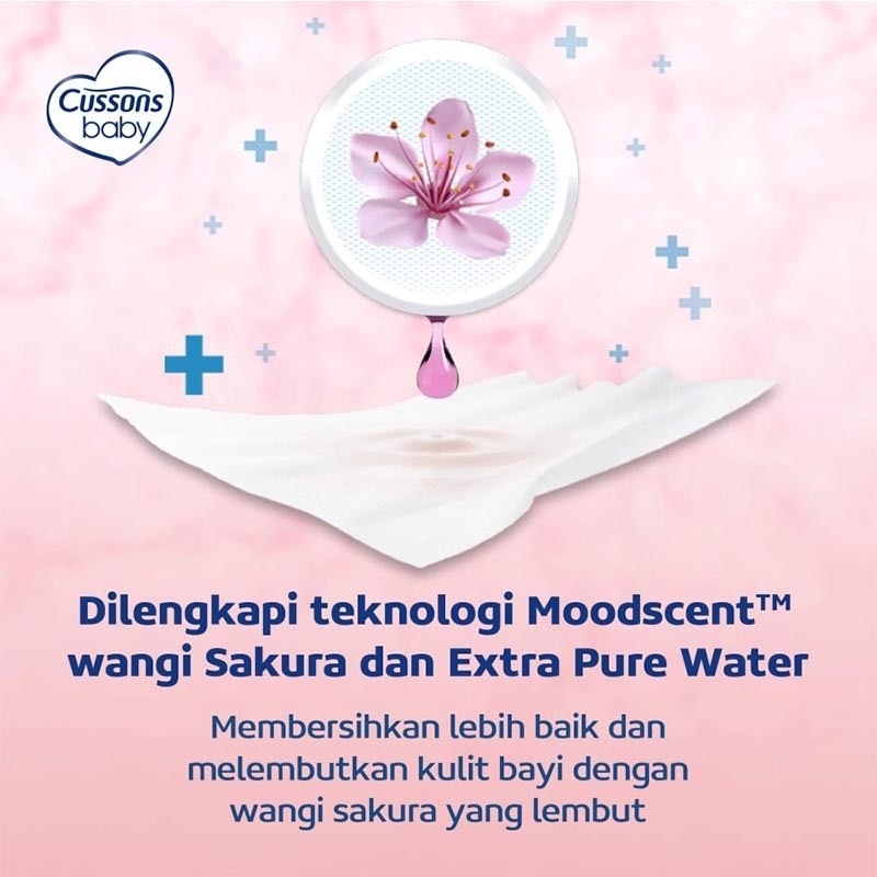 [Twinpack] Cussons Baby Wipes Soft & Smooth 45'S X 3