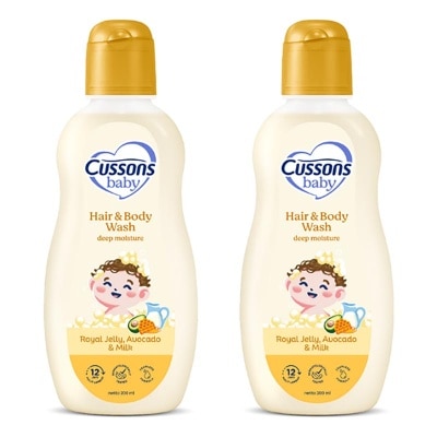 CUSSONS [Twinpack] Cussons Baby Hair & Body Wash - Deep Moisture Bottle 200ml