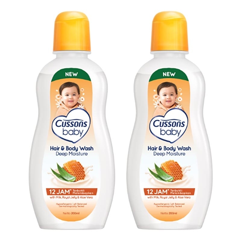 [Twinpack] Cussons Baby Hair & Body Wash - Deep Moisture Bottle 200ml