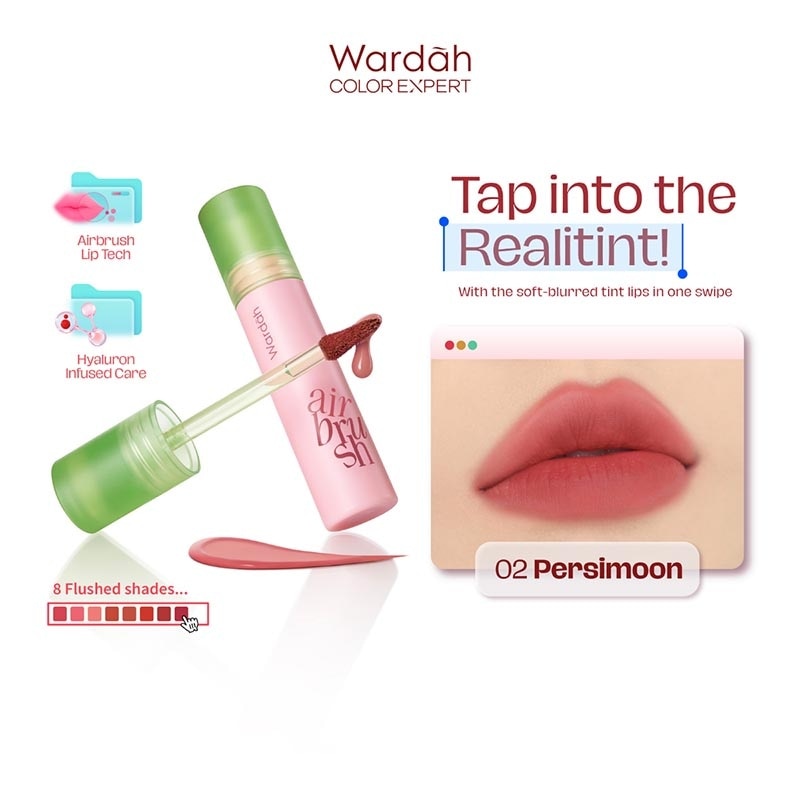 Wardah Airbrush Lip Tint 02 Persimoon 3g