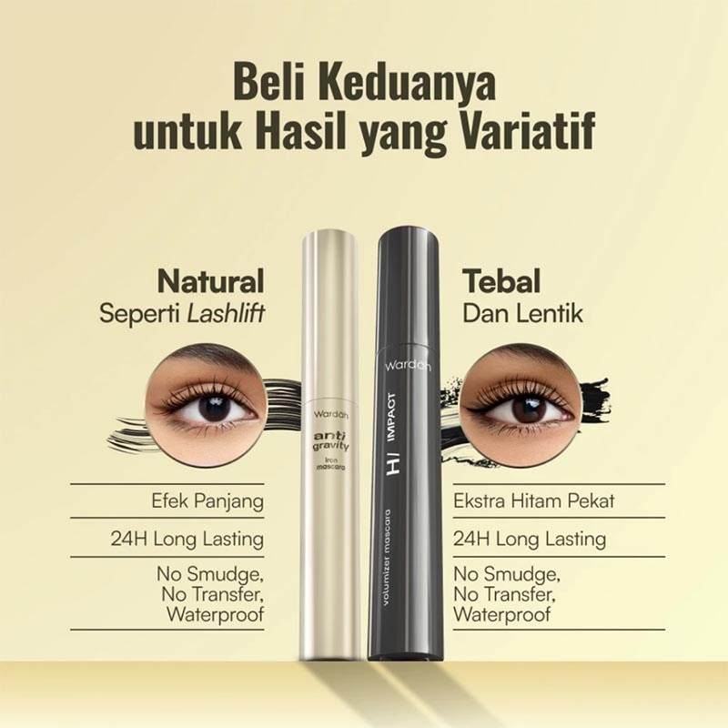 Wardah Anti-Gravity Iron Mascara 3g