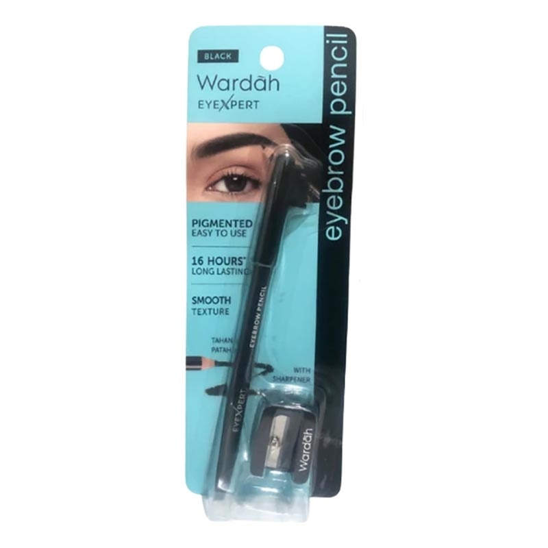 EyeXpert Eyebrow Pencil with Sharpener Black 1.14g