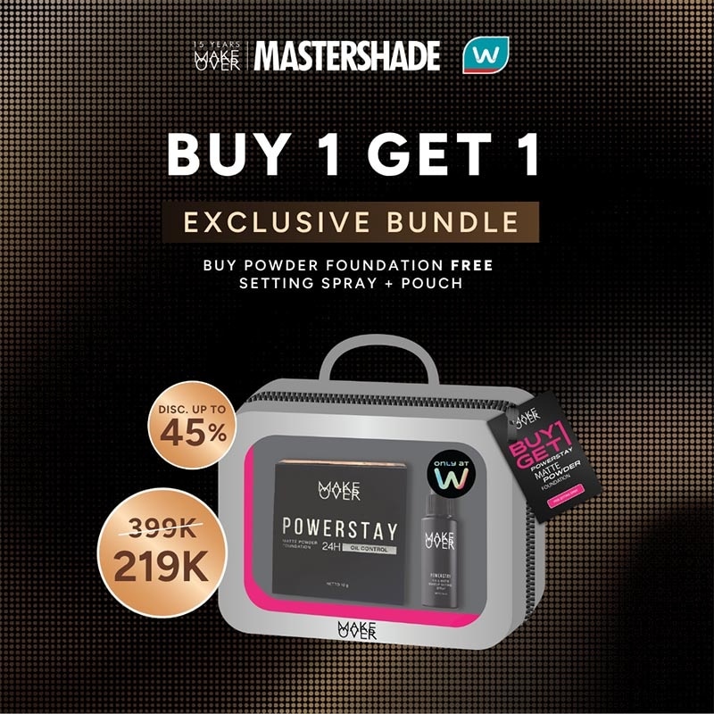 [BUY 1 GET 1] Make Over Powerstay Matte Powder Foundation FREE Setting Spray - N30 Natural Beige
