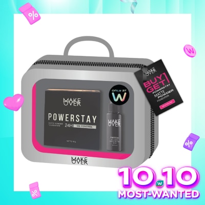 MAKE OVER [Exclusive Bundle] Make Over Powerstay Matte Powder Foundation FREE Setting Spray - N30 Natural Beige