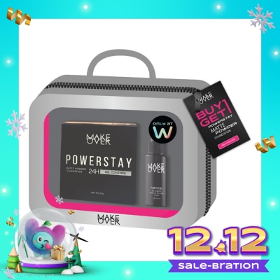 MAKE OVER [Exclusive Bundle] Make Over Powerstay Matte Powder Foundation FREE Setting Spray - N30 Natural Beige