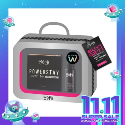 MAKE OVER [Exclusive Bundle] Make Over Powerstay Matte Powder Foundation FREE Setting Spray - N30 Natural Beige